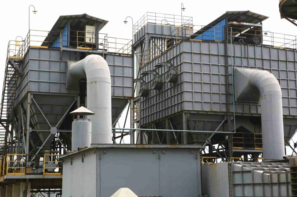 baghouse filter dust collection system for cement industry and fertilizer plant