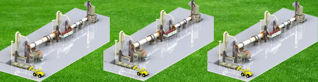 organic-inroganic fertilizer production plant 3D model